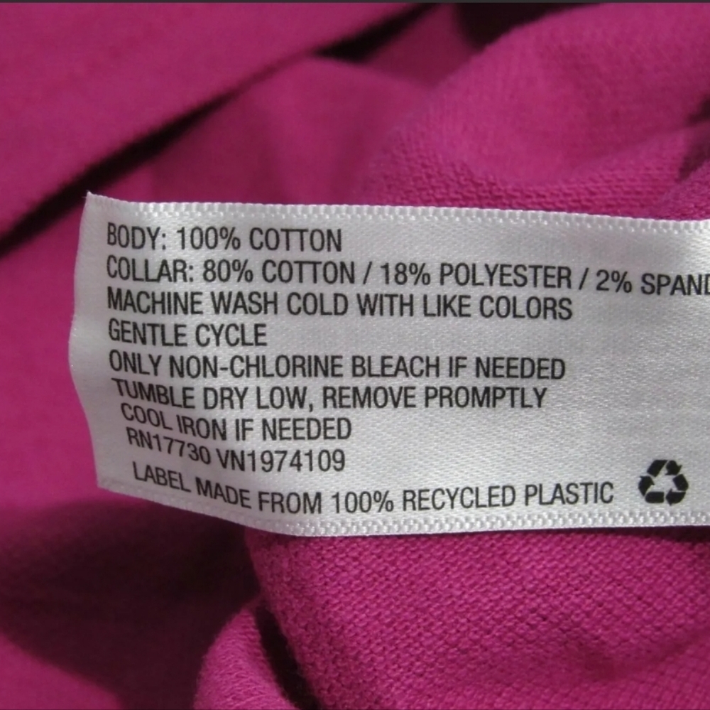 *WILD FABLE* Women's Short Sleeve Rugby Polo Crop Top Large Pink - Picture 4 of 5